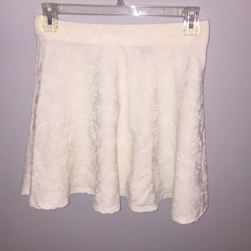 Floral Off-White Skirt